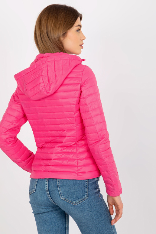 Rozā pārejas stepēta jaka ar noņemamu...