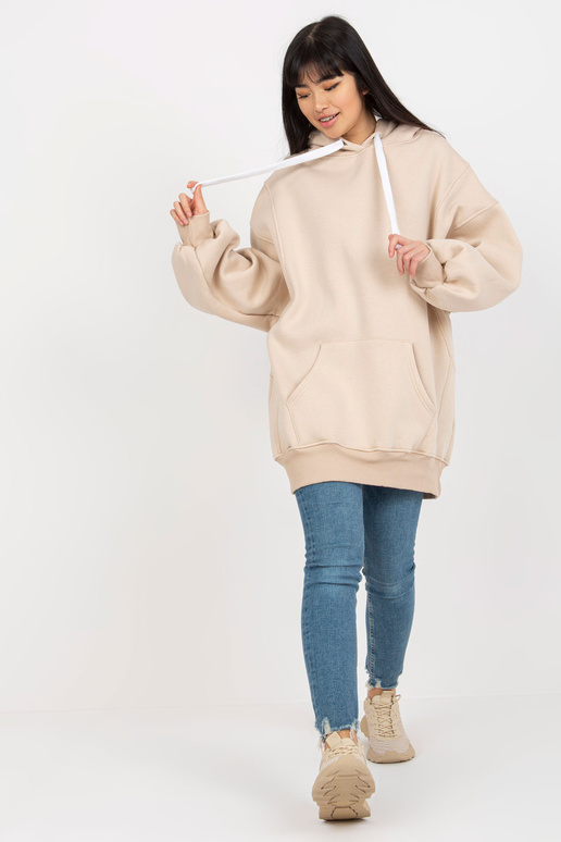 Bēšs džemperis garš sporta krekls...