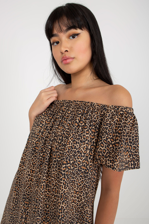 Sukienka-D73771R30145J-brązowy