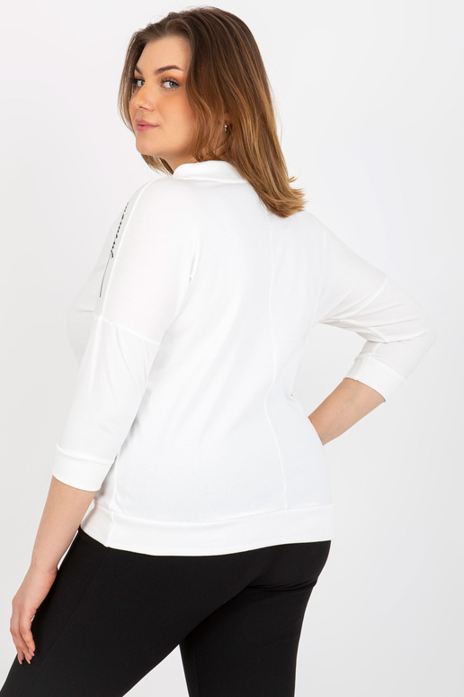 Ecru sieviešu plus izmēra blūze ar...