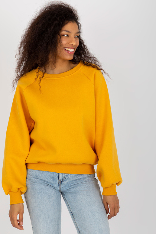 Tumši dzeltens pamata džemperis ar...