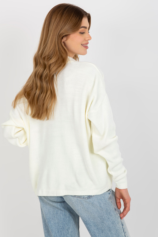 Ecru sieviešu oversize džemperis ar...