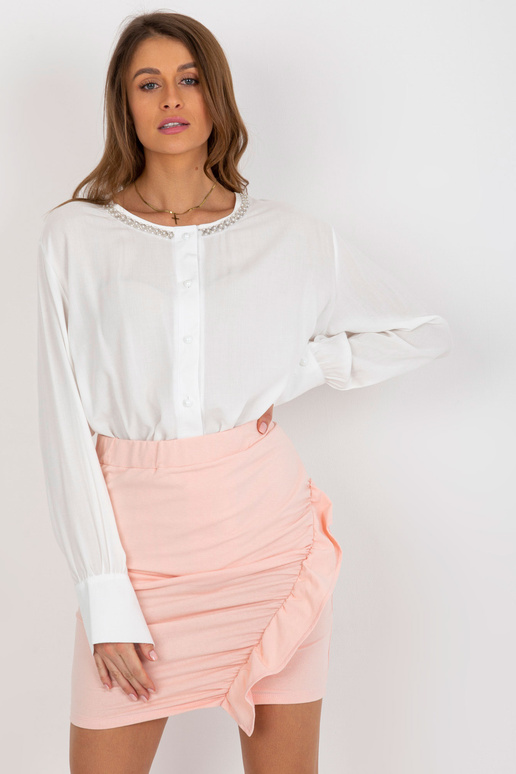 Ecru brīva formāla blūze ar...