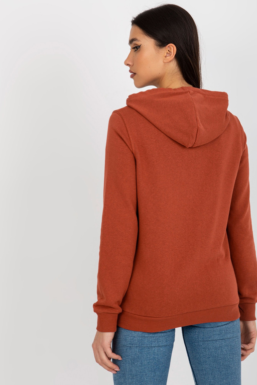 Tumši oranža kokvilnas Kangaroo kapuci