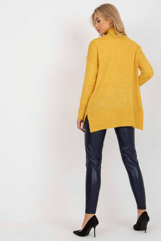 Dzeltens garš oversize džemperis ar...