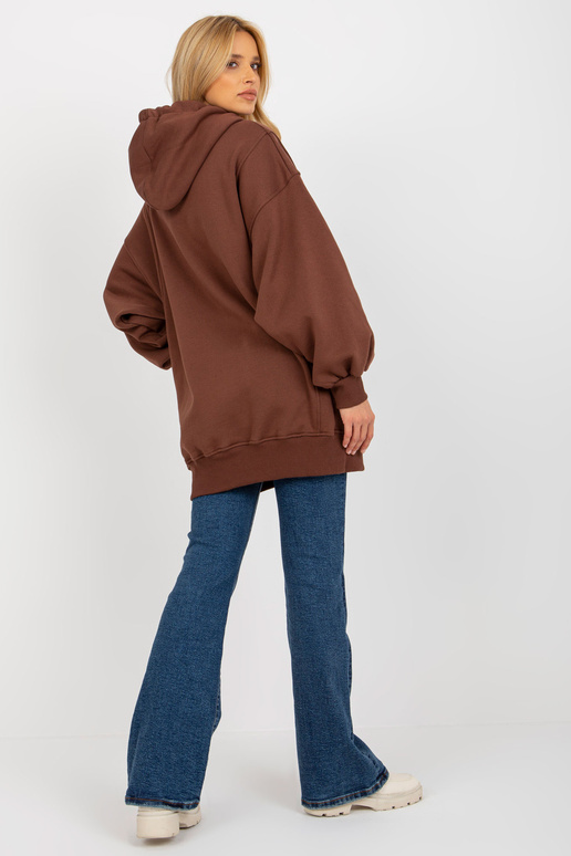 Tumši brūns garš džemperis, liela...