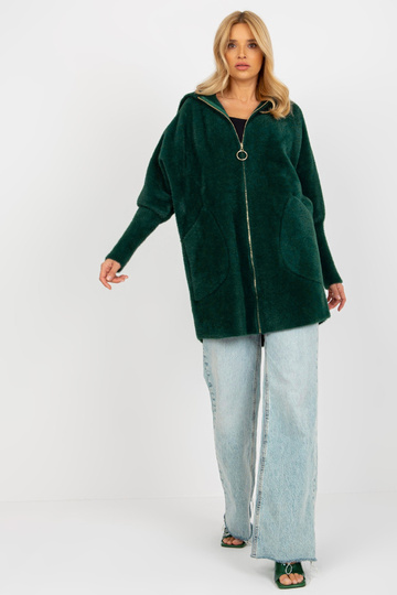 Tumši zaļš alpakas mētelis... 2