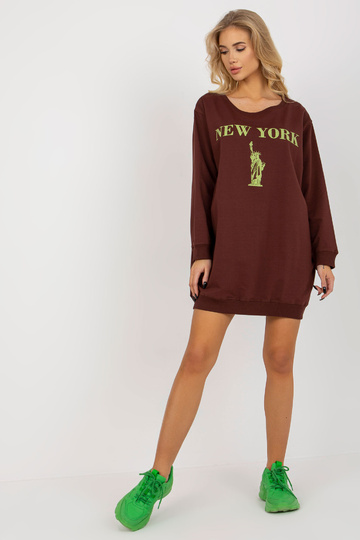Bluza VI-BL-3212.15X D.BRŪNA/DZELTENA