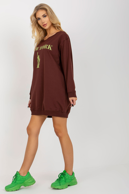 Bluza VI-BL-3212.15X D.BRŪNA/DZELTENA