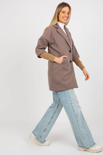 Brūns sieviešu mētelis ar... 2