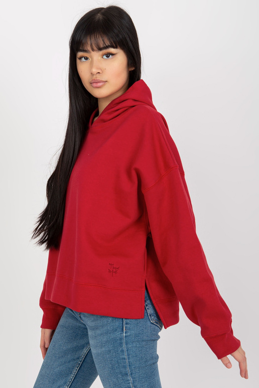 Sarkans sporta krekls ar kapuci un...