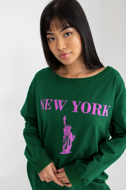 Bluza VI-BL-3212.15X D.GREEN/VIOLET