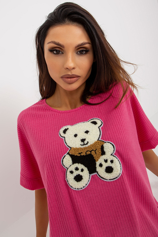 Fuksijas krāsas rievota oversize... Fuksijas krāsas rievota oversize...