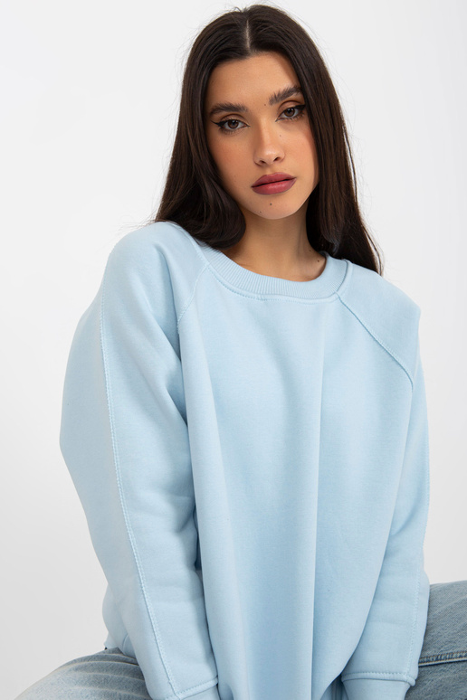 Gaiši zils Oversized Basic džemperis