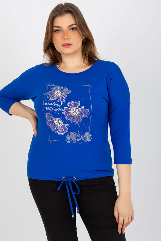 Tumši zila ikdienas liela izmēra...