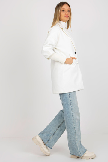 Ecru sieviešu mētelis ar...