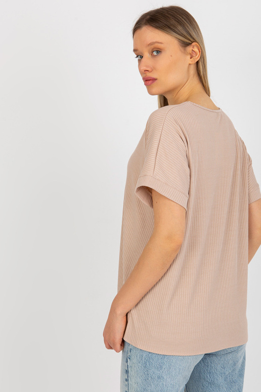 Bēša sieviešu oversize blūze ar...