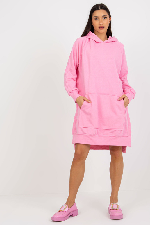 Basic oversize rozā džemperkleita ar...