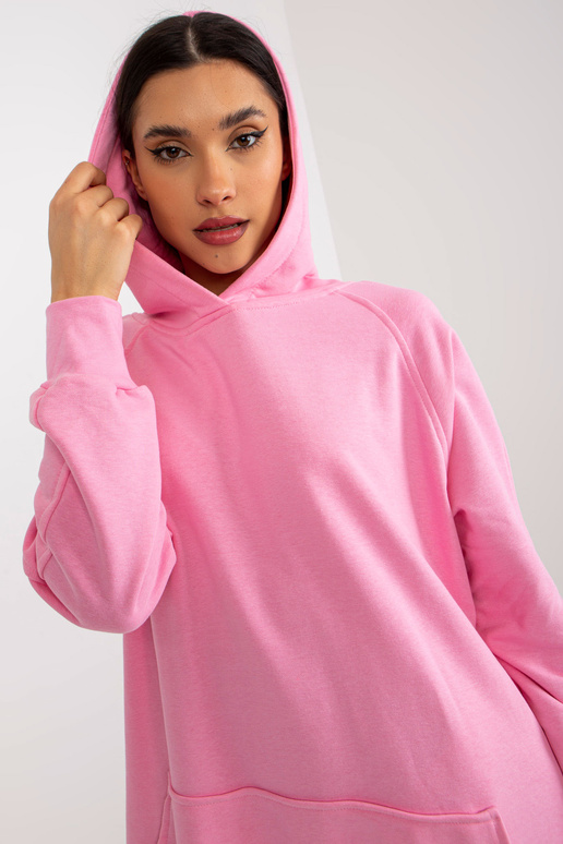 Basic oversize rozā džemperkleita ar...