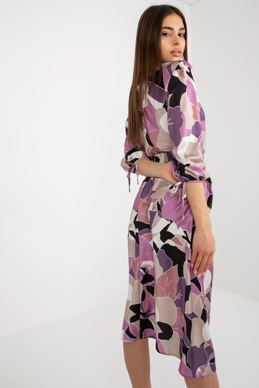 Violeta kokteiļkleita ar sasienamu...