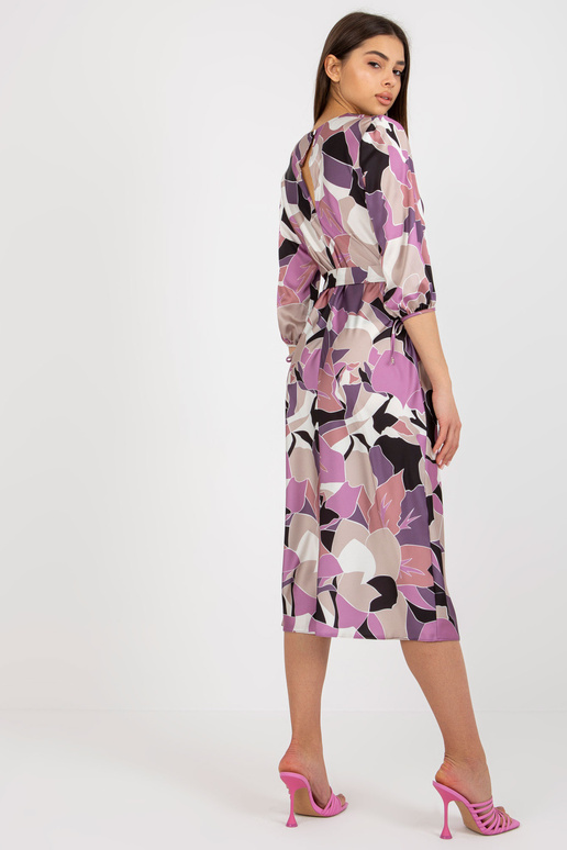 Violeta kokteiļkleita ar sasienamu...