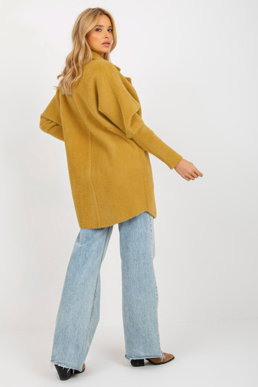 Sinepju vaļīgs alpakas kažoks ar...