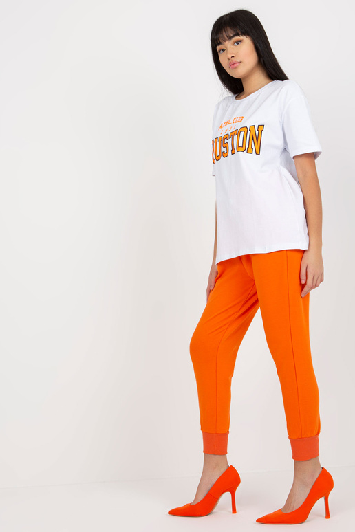 Balts T-krekls ar brīvu apdruku