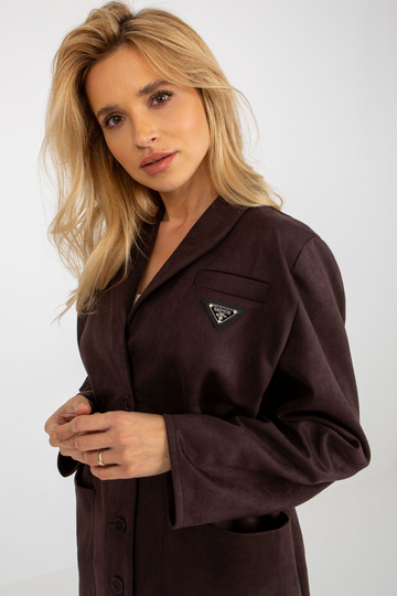 Tumši brūns jakas mētelis... 2