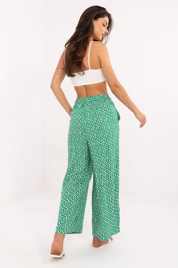 Zaļa auduma palazzo bikses... 2