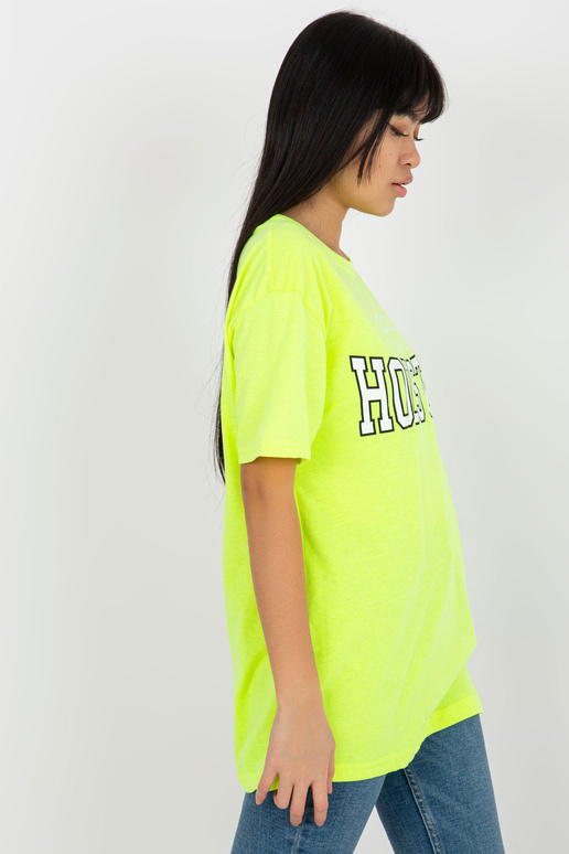 Fluo Yellow Loose sieviešu T-krekls