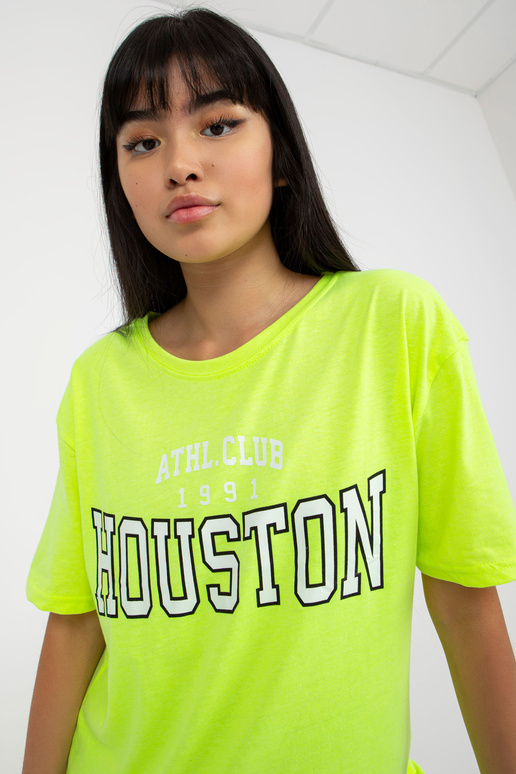 Fluo Yellow Loose sieviešu T-krekls