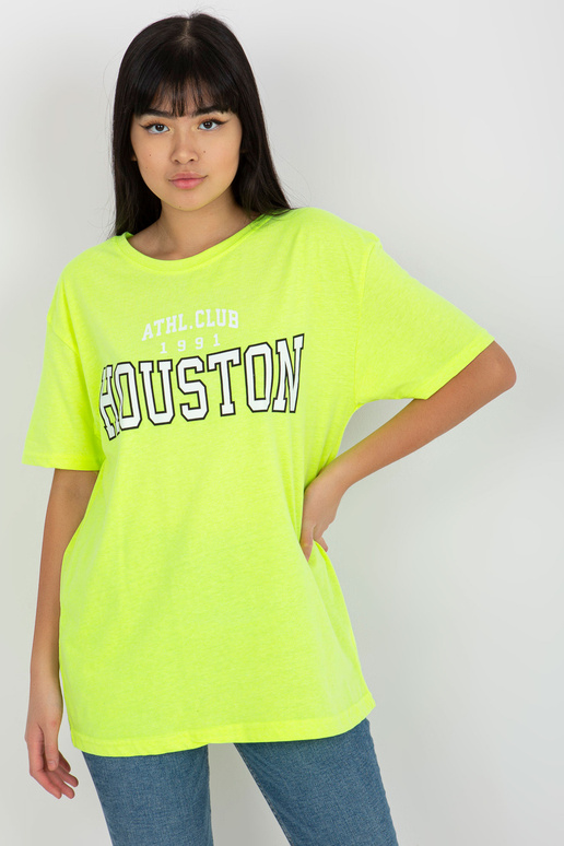 Fluo Yellow Loose sieviešu T-krekls