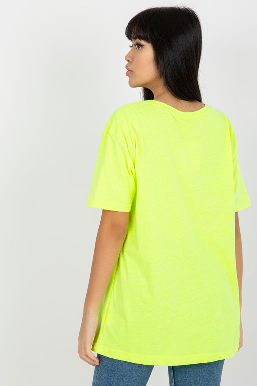 Fluo Yellow Loose sieviešu T-krekls