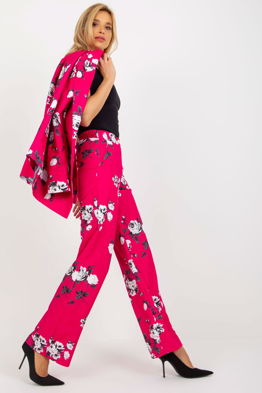 Fuksijas plata auduma puķainas bikses... Fuksijas plata auduma puķainas bikses...