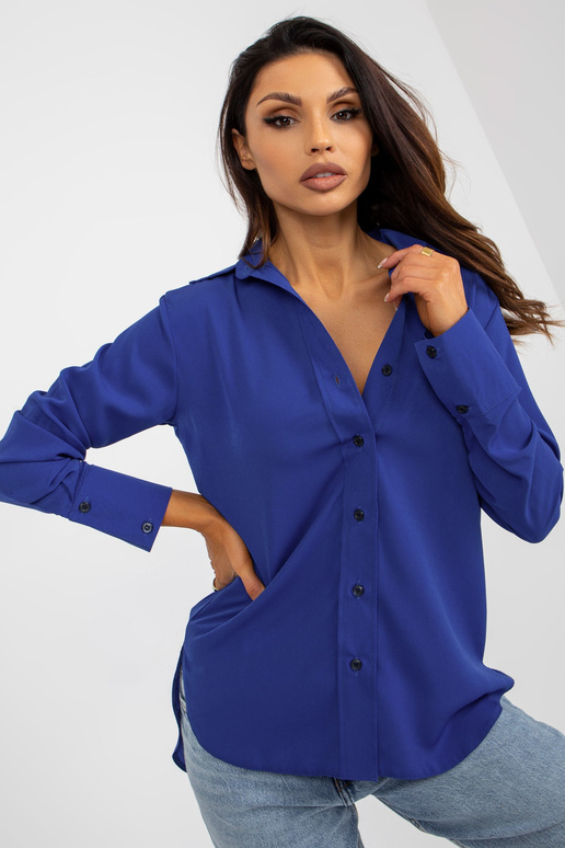 Kobalta sieviešu klasiskais krekls ar...