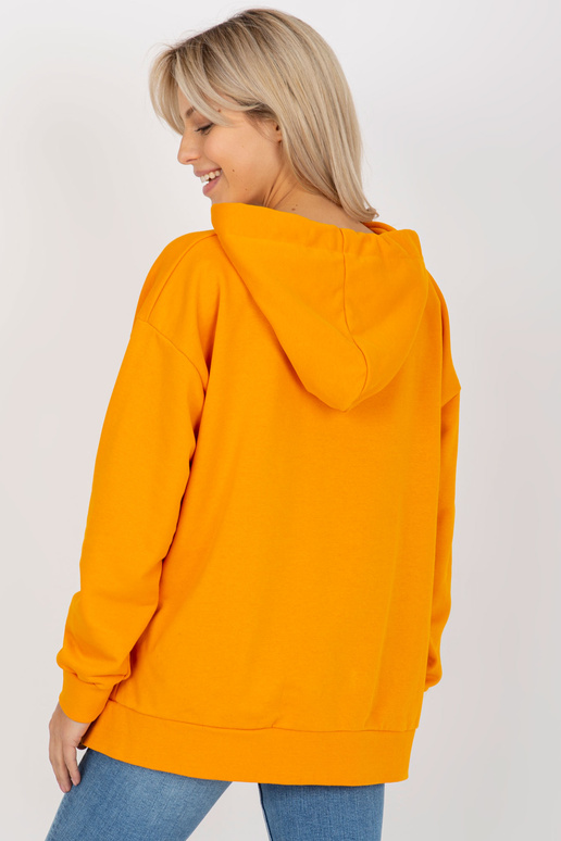 Tumši dzeltens džemperis ar kapuci un...