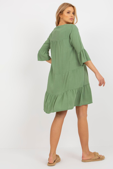 Haki krāsas vasaras kleita...