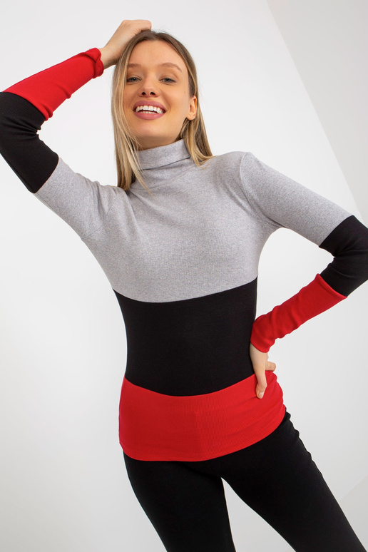 Pelēka un sarkana rievota pamata...