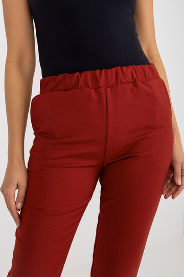 Bordo auduma uzvalka bikses...