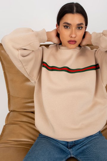 Bēšs džemperis bez kapuces...