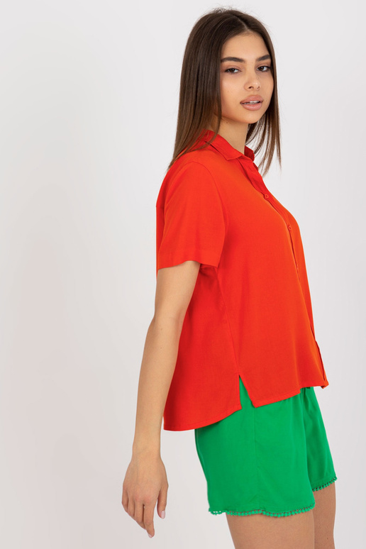 Oranža kreklblūze ar pogām SUBLEVEL