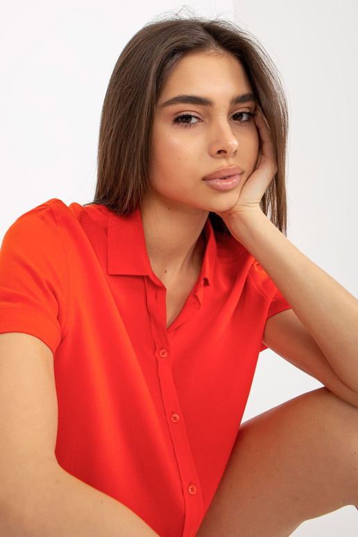 Oranža kreklblūze ar pogām SUBLEVEL