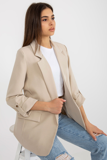 Gaiši bēšs sieviešu žakete... 2