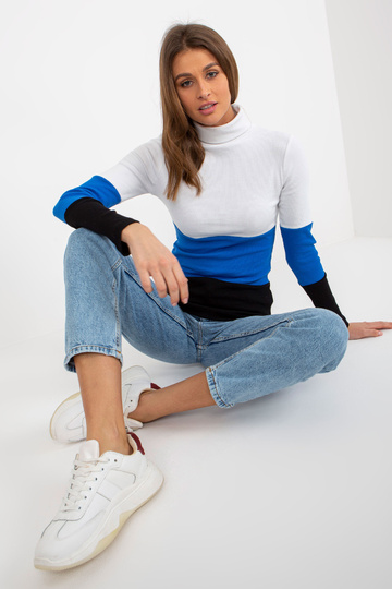 Ecru-tumši zila rievota...