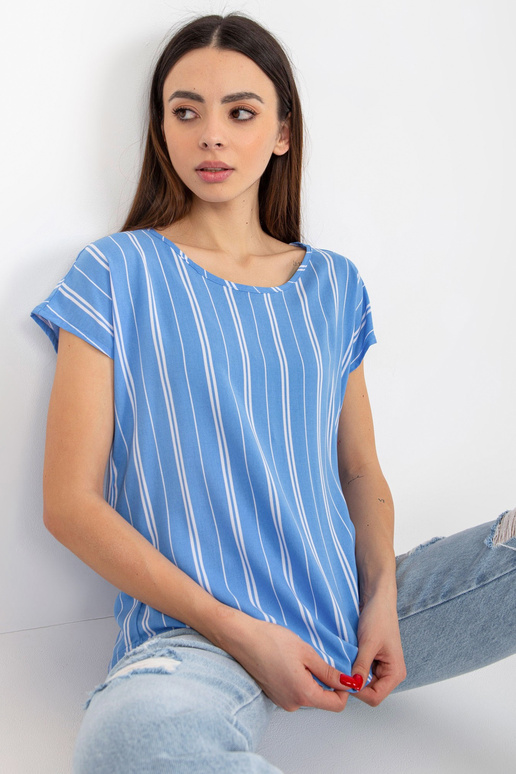 Zila sieviešu viskozes svītraina...