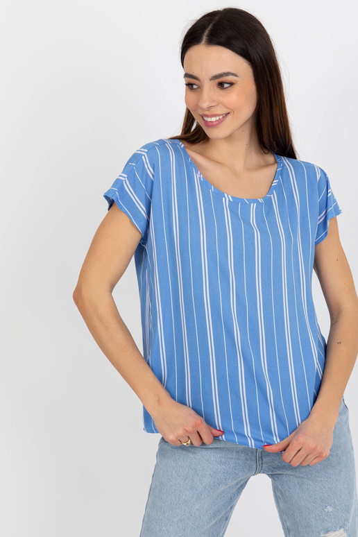 Zila sieviešu viskozes svītraina...