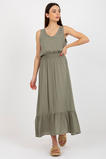 Khaki maksi kleita ar... 2
