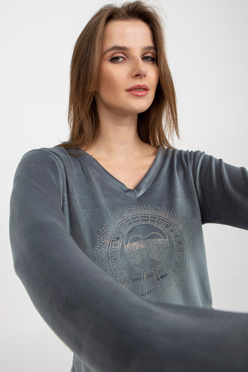 Netīri zils sieviešu velūra...