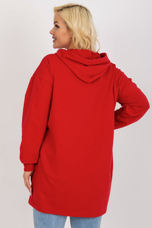 Sarkans garāks liela izmēra kapucis