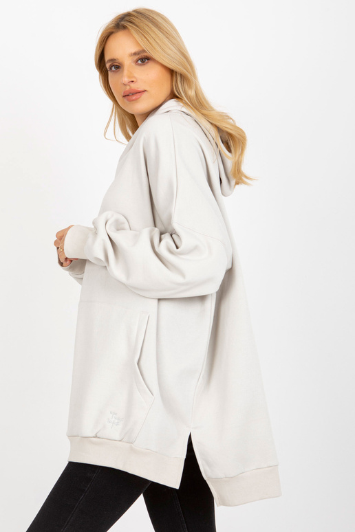 Gaiši pelēks oversize ķengura sporta...